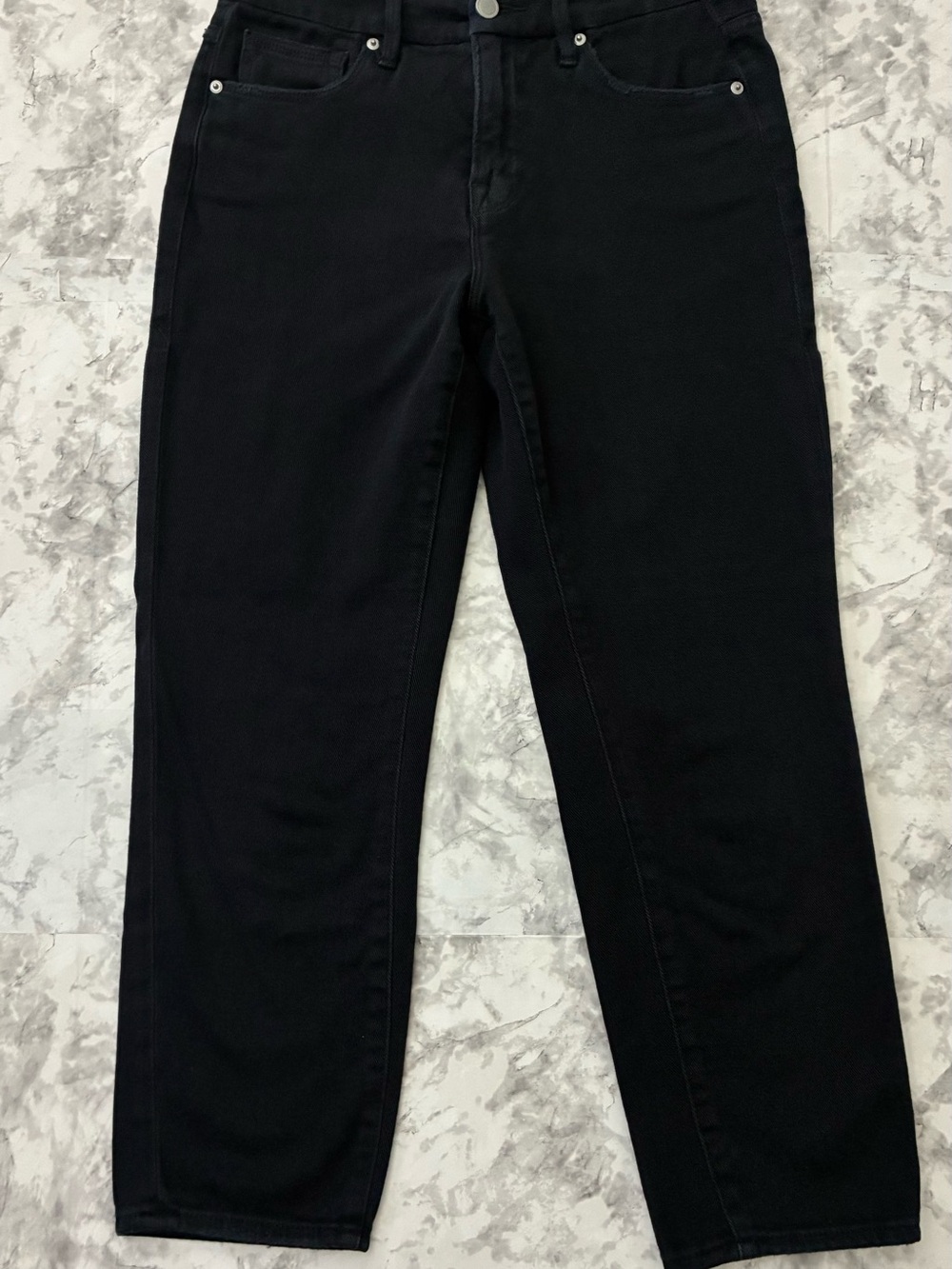 Good American Good Girlfriend Black Denim Jeans Size 2/26